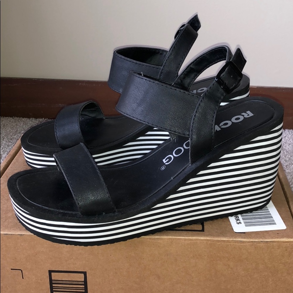 Rocket Dog Wedged Platform Sandals Size 11M